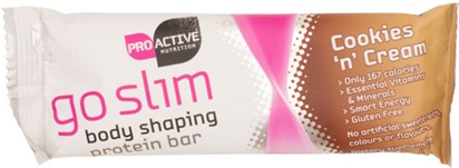 Nothing Naughty Go Slim Protein Bar Cookies & cream